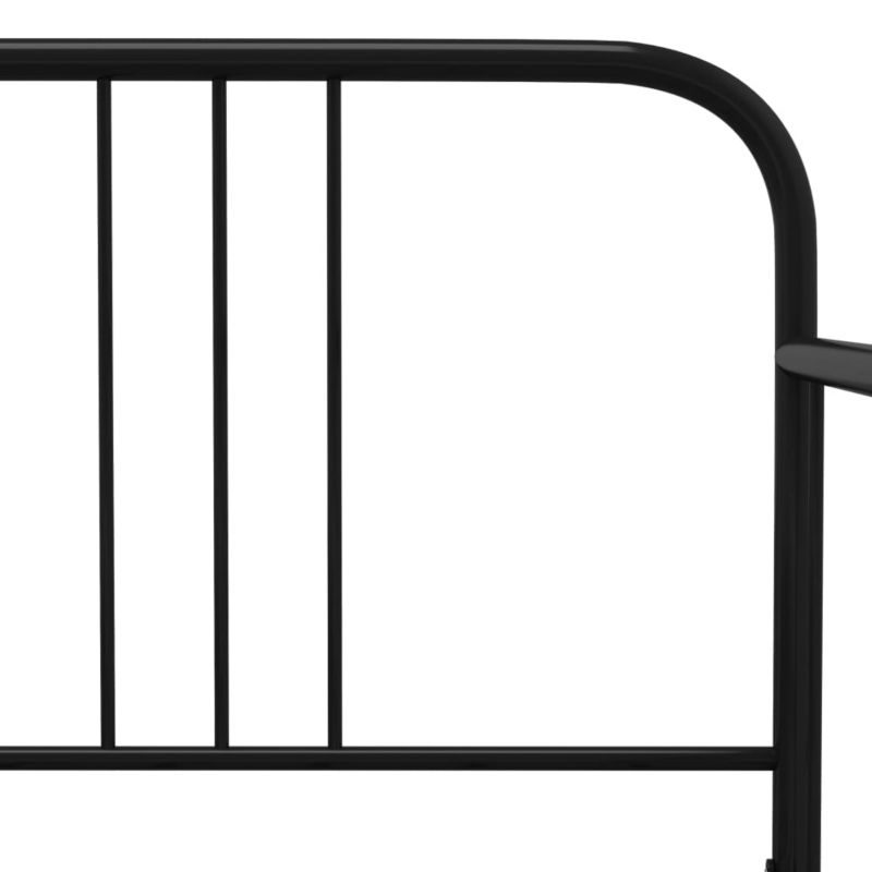 Sovesofa VidaXL Sort Metalstel 206x95x88 cm