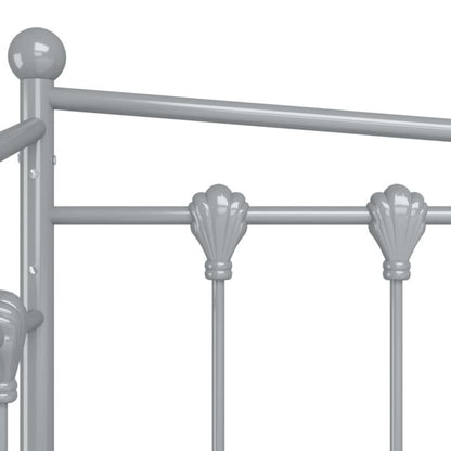 Kanapa med udtræksseng 206x95 cm Grå Metal