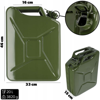 KADAX metal kanister brændstoftank 20L 1 stk.