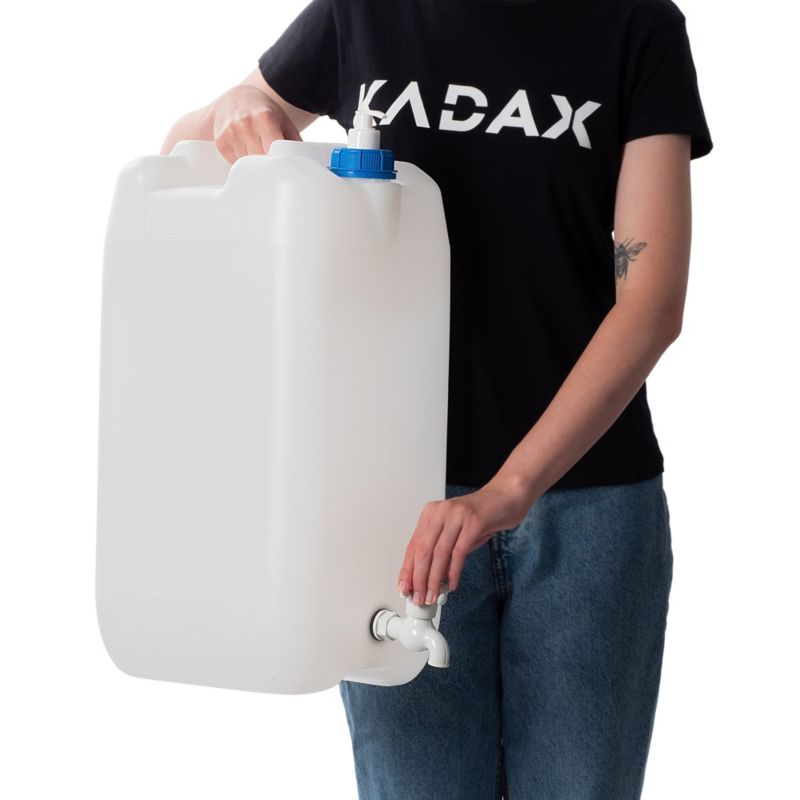 Kadax 30L vandkanister med håndvask, beholder, dispenser og hane