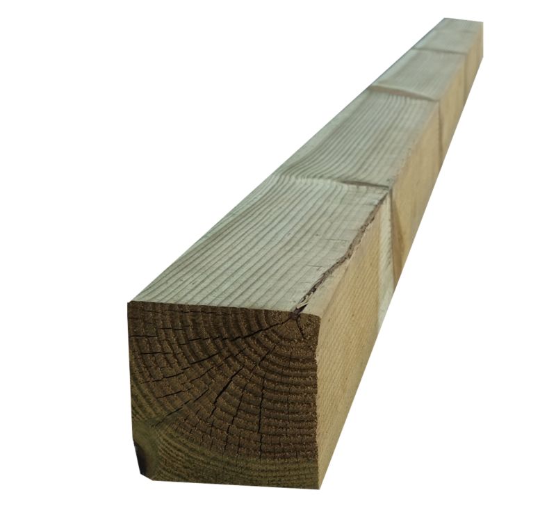 Strøget træbjælke Roma 7x7x180 cm 1 stk