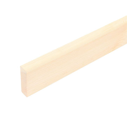 Fyrretræs høvlet kanttræ uden knaster 10 x 20 x 2200 mm