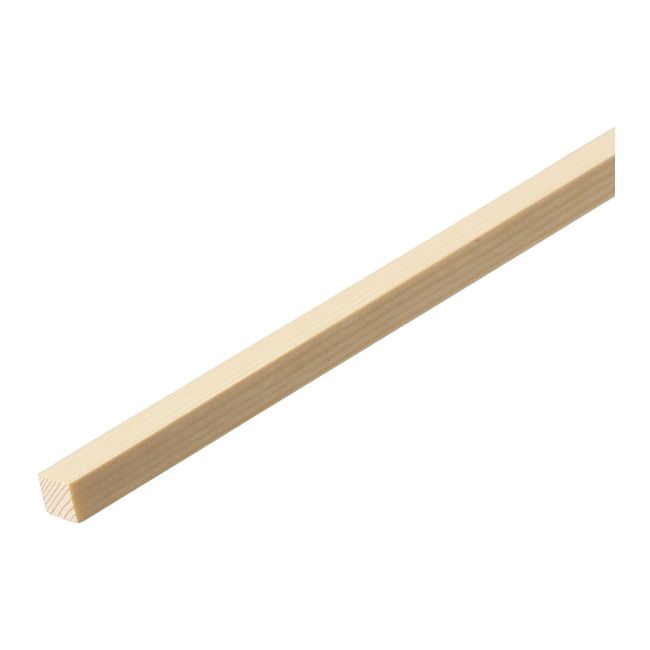 Skarpkantet nåletræsbræt uden knaster 6 x 6 x 900 mm