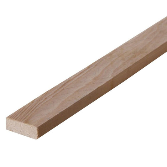 Ubehandlet nåletræsregel 15 x 38 x 2400 mm