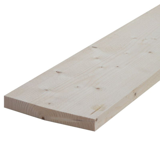 Ubehandlet nåletræskantstok 25 x 200 x 2400 mm