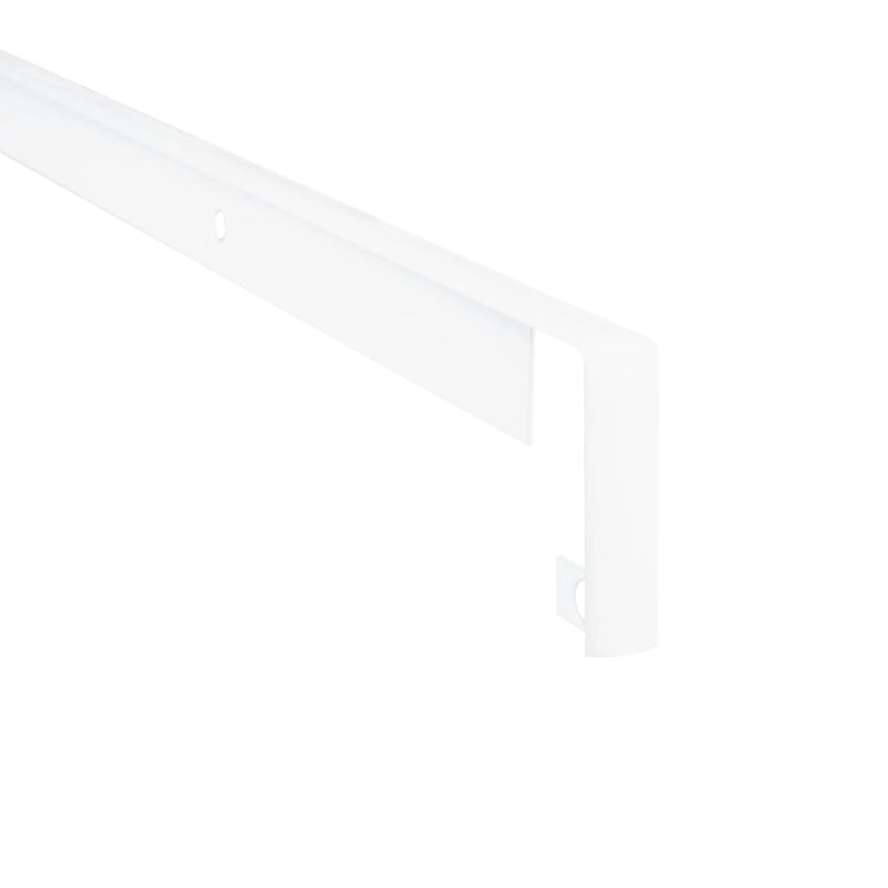 Kantskinne 38 mm 62 cm Hvid Aluminium