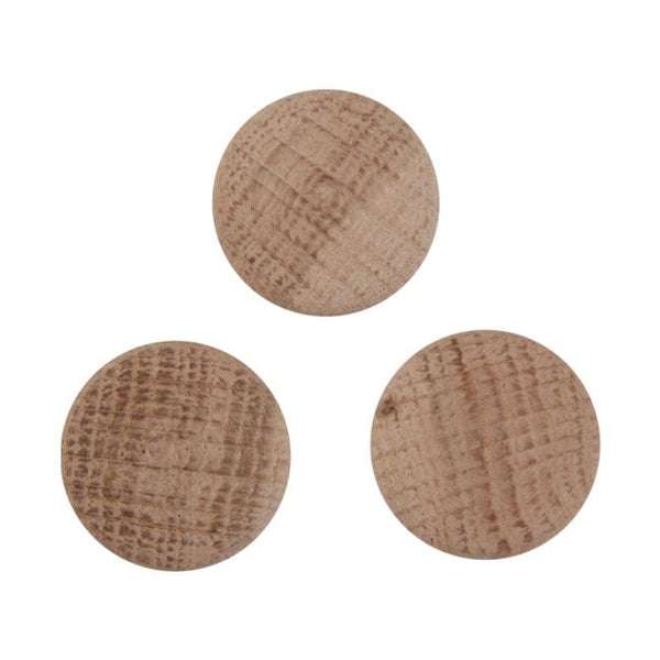 Dækpropper 20 mm Eg Natur 10 Stk.