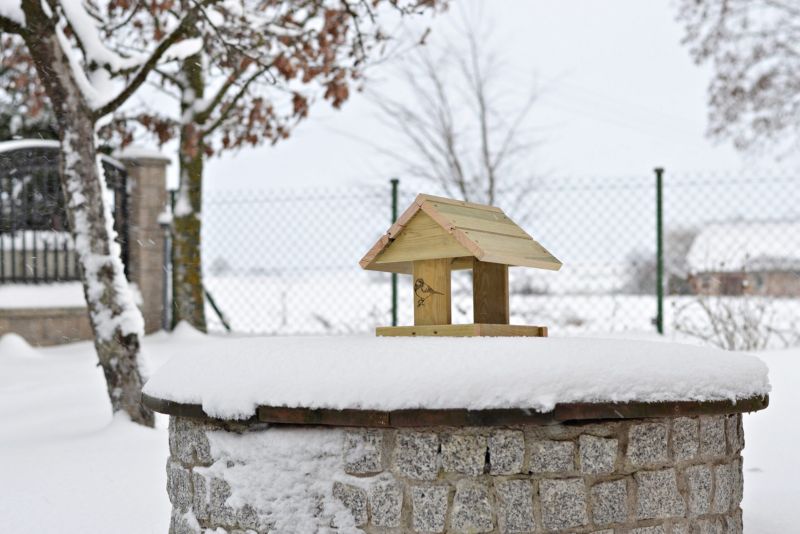 DIY fuglefodderhus Meblogród til selvmontering, 1 stk