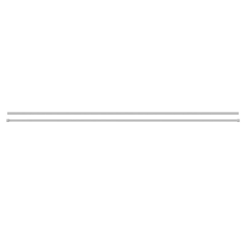 Dobbel gardinstang GoodHome Anafi 19 mm 160 cm hvid