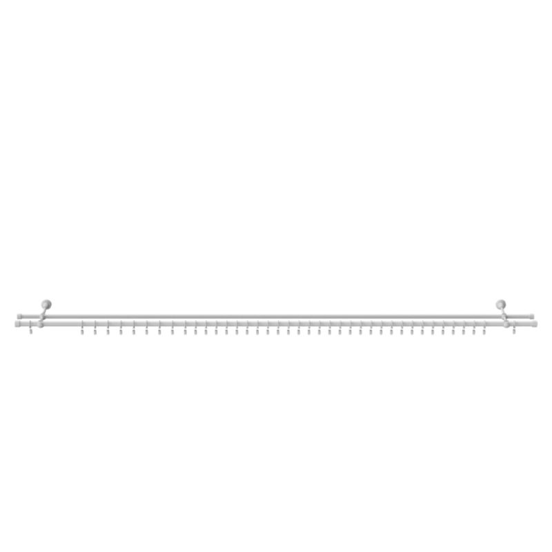 GoodHome Anafi dobbel gardinstang 19 mm 200 cm hvid