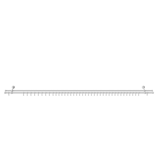 GoodHome Anafi dobbel gardinstang 19 mm 200 cm hvid