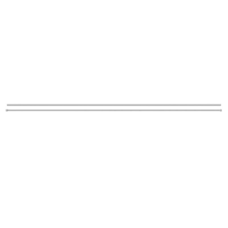 GoodHome Anafi dobbel gardinstang 19 mm 200 cm hvid