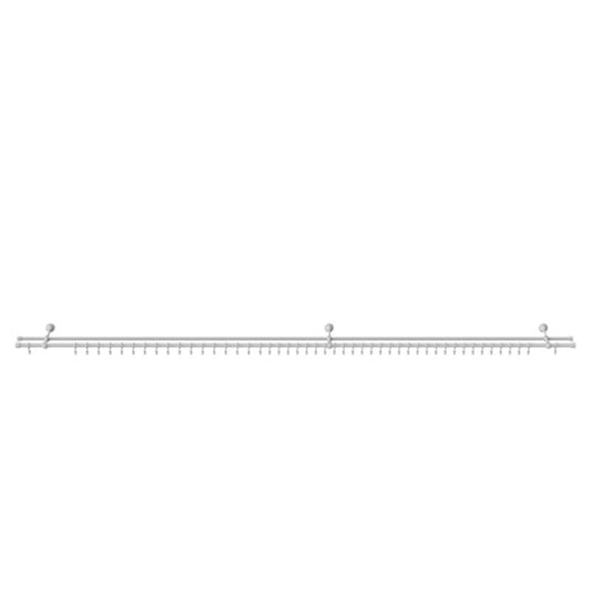 Dobbel gardinstang GoodHome Anafi 19 mm 240 cm hvid
