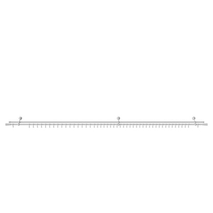 GoodHome Anafi dobbelt gardinstang 19 mm 240 cm kegle hvid