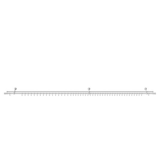 GoodHome Anafi dobbelt gardinstang 19 mm 240 cm kegle hvid