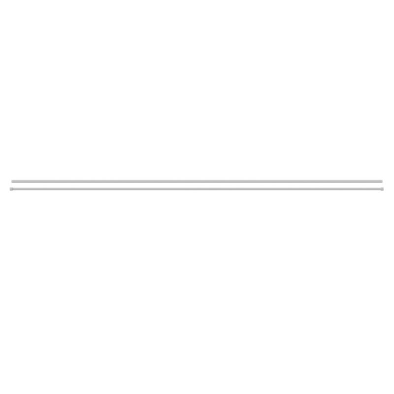 GoodHome Anafi dobbelt gardinstang 19 mm 240 cm kegle hvid