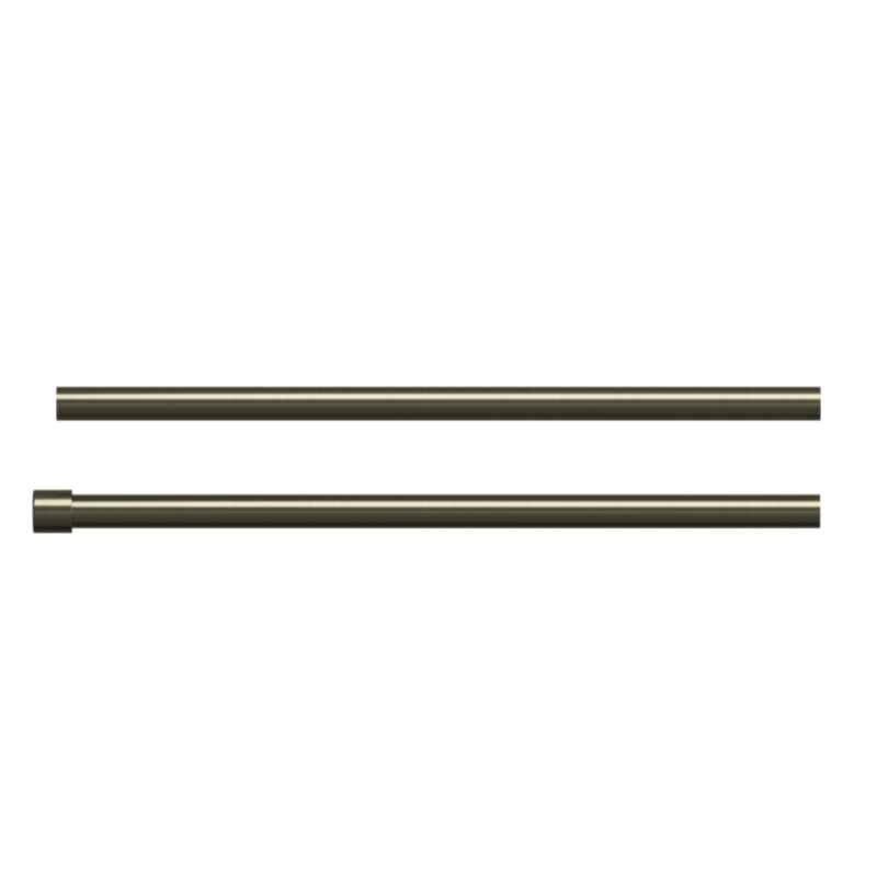 Dobbelt gardinstang Goodhome Antiki II 16 mm 200 cm med kugle i guld