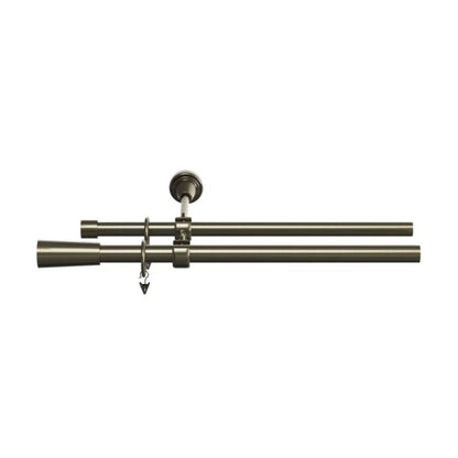 GoodHome Antiki II dobbel gardinstang 19 mm 160 cm kegle guldfinish