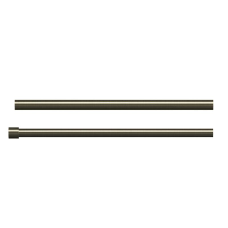 GoodHome Antiki II dobbelt gardinstang 19 mm 160 cm med guld afslutning