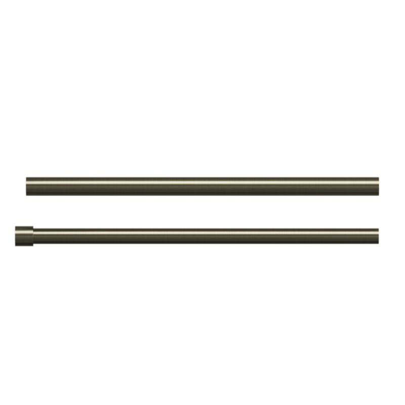 Dobbel gardinstang GoodHome Antiki II 19 mm 200 cm med kugle i guld