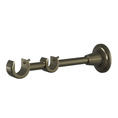 GoodHome Antiki II dobbel gardinstang 25 mm 200 cm kegle guldfarvet