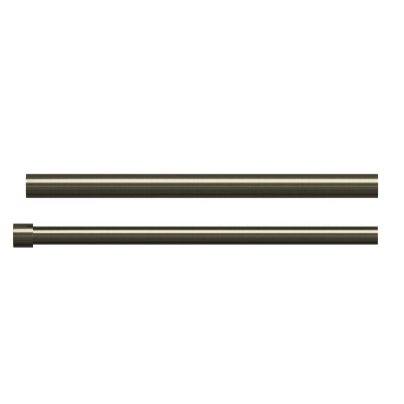 GoodHome Antiki II dobbel gardinstang 25 mm 200 cm kegle guldfarvet