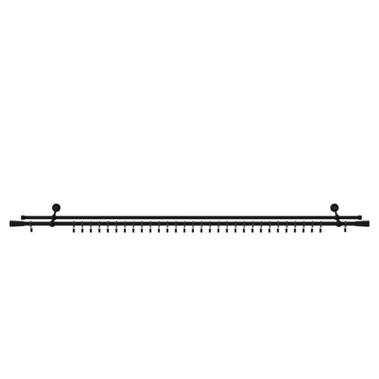 Dobbelte gardinstang GoodHome Araxosi 19 mm 160 cm kegle mat-sort