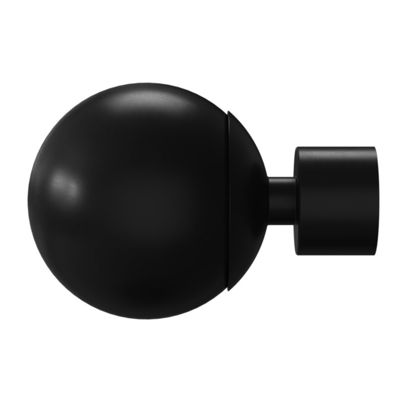 Dobbel gardinstang GoodHome Araxosi 19 mm 200 cm kugle mat-sort