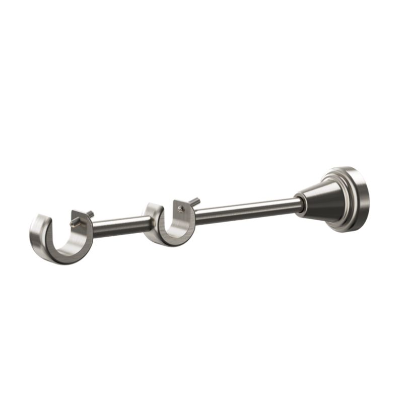 Dobbelt gardinstang GoodHome Athens II 16 mm 160 cm sølvkugle