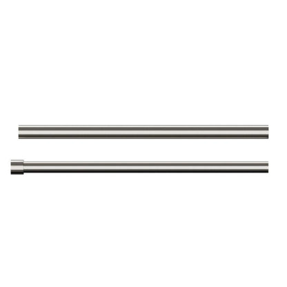 GoodHome Athens II dobbelt gardinstang 19 mm 240 cm med gråt afslutningsstykke