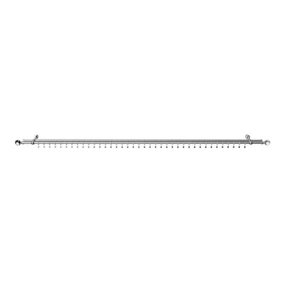 Dobbelt gardinstang GoodHome Olympe Gala II 19 mm 200 cm grå