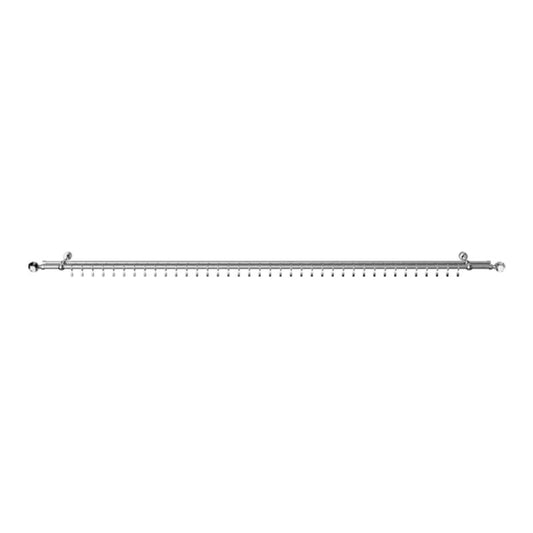 Dobbelt gardinstang GoodHome Olympe Gala II 19 mm 200 cm grå