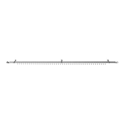 GoodHome Olympe Gala II dobbelt gardinstang 19 mm 240 cm grå