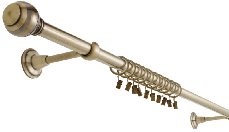 Enkelt gardinstang Colours Sonet 160 cm antikguld
