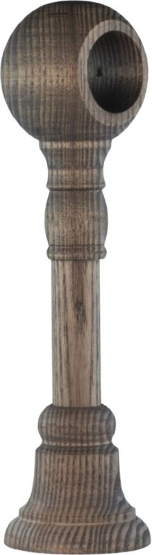 Enkelt træ gardinstang 240 cm olieret ask