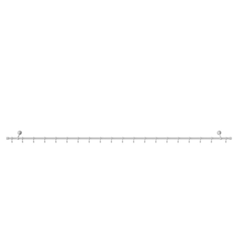GoodHome Anafi enkelt gardinstang 19 mm 160 cm hvid