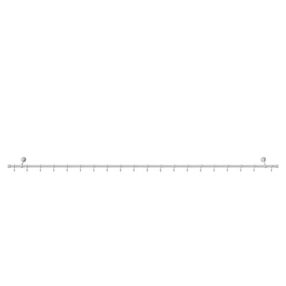GoodHome Anafi enkelt gardinstang 19 mm 160 cm hvid