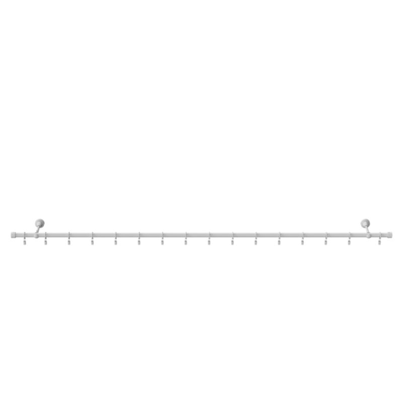 GoodHome Anafi enkelt gardinstang 19 mm 160 cm hvid
