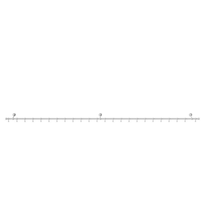 GoodHome Anafi enkelt gardinstang 19 mm 240 cm hvid