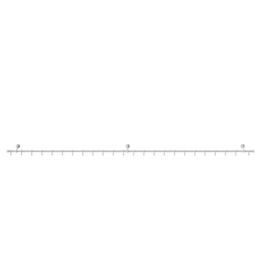 GoodHome Anafi enkelt gardinstang 19 mm 240 cm hvid