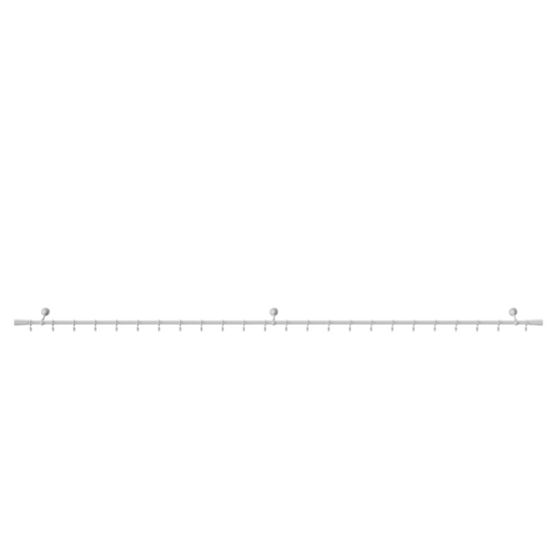 GoodHome Anafi enkelt gardinstang 19 mm 240 cm konisk hvid