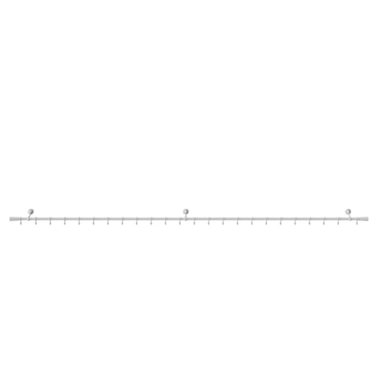 GoodHome Anafi enkelt gardinstang 19 mm 240 cm konisk hvid