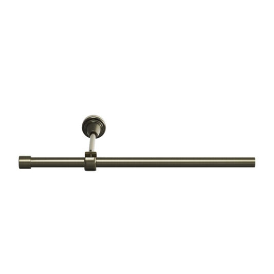 Goodhome Antiki enkelt gardinstang 16 mm 200 cm med kugle i guld