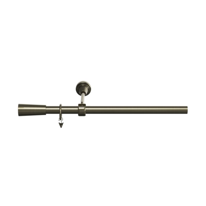 GoodHome Antiki enkelt gardinstang 19 mm 160 cm kegle guld