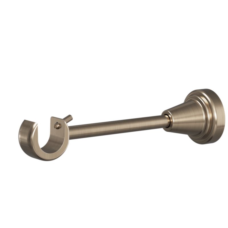 GoodHome Antiki enkelt gardinstang 19 mm 160 cm med guld afslutning