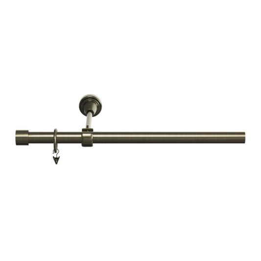 GoodHome Antiki enkelt gardinstang 19 mm 200 cm med guld afslutning