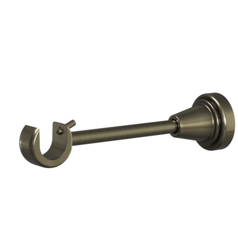 GoodHome Antiki enkelt gardinstang 19 mm 240 cm med kugle i guld