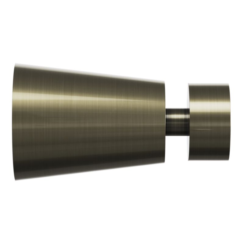 Enkelt gardinstang GoodHome Antiki 25 mm 240 cm kegle i guld