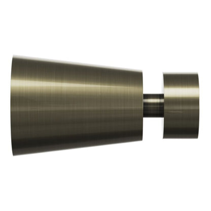 Enkelt gardinstang GoodHome Antiki 25 mm 240 cm kegle i guld