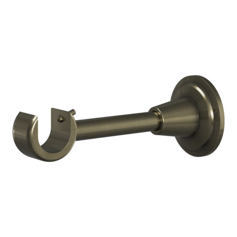 Enkelt gardinstang GoodHome Antiki 25 mm 240 cm kegle i guld